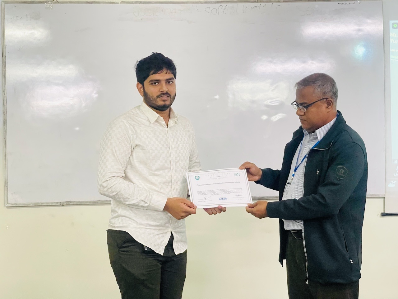 Best Paper Award Giving